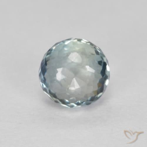 0.48ct Natural Light Blue Sapphire, Round Cut, 4.02 mm