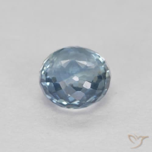 0.48ct Natural Light Blue Sapphire, Round Cut, 4.02 mm