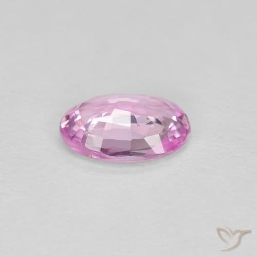 0.54ct Light Royal Purple Pink Sapphire, Oval Cut, 6.3x4.5 mm