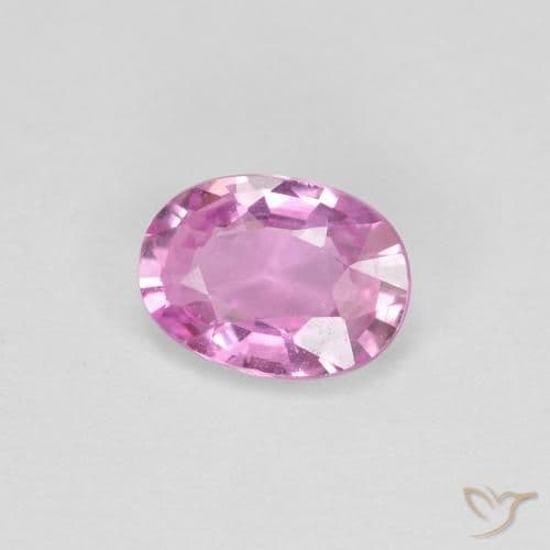 0.65ct Light Royal Purple Pink Sapphire, Oval Cut, 6.2x4.5 mm