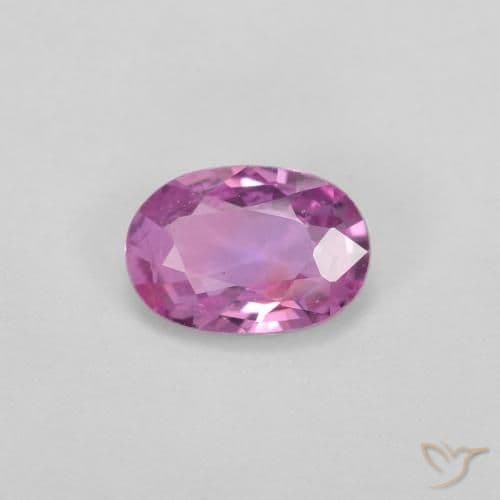 0.55ct Natural Pinkish Purple Sapphire, Oval Cut, 6.1x4.2 mm