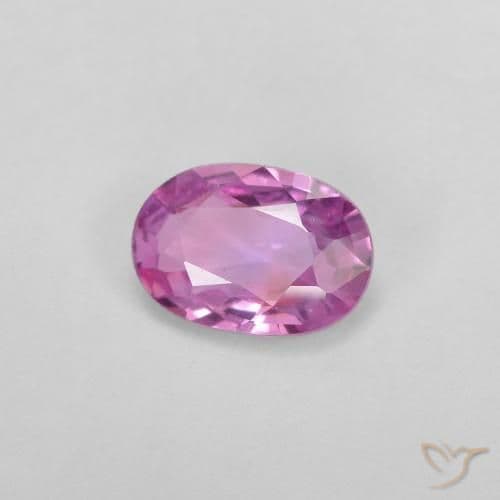0.55ct Natural Pinkish Purple Sapphire, Oval Cut, 6.1x4.2 mm
