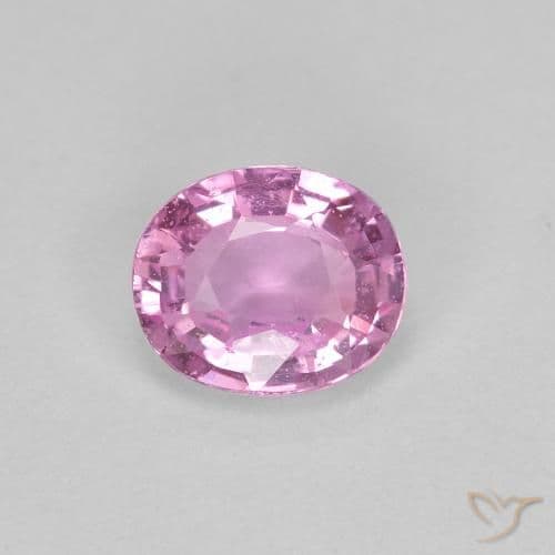 0.44ct Natural Light Pink Sapphire, Oval Cut, 5x4.2 mm
