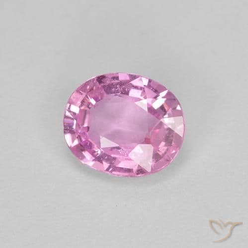 0.44ct Natural Light Pink Sapphire, Oval Cut, 5x4.2 mm