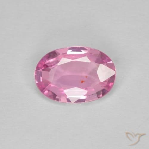 0.60ct Natural Light Pink Sapphire, Oval Cut, 6.8x4.8 mm