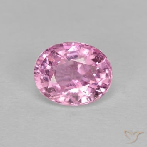 0.53ct Very Light Royal Purple Pink Sapphire, Oval Cut, 5.2x4.2 mm