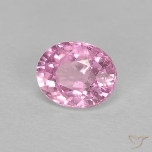 0.53ct Very Light Royal Purple Pink Sapphire, Oval Cut, 5.2x4.2 mm