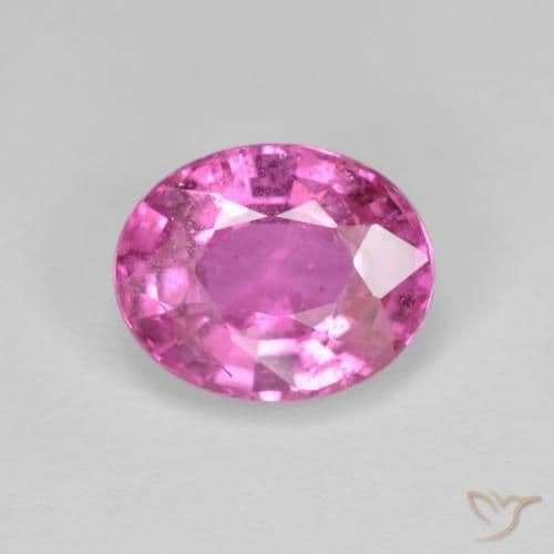 2.70ct Natural Intense Pink Sapphire, Oval Cut, 9.3x7.5 mm