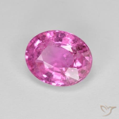 2.70ct Natural Intense Pink Sapphire, Oval Cut, 9.3x7.5 mm