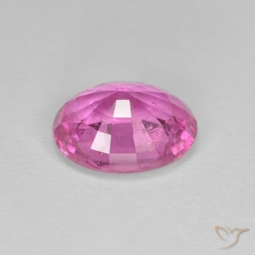 2.70ct Natural Intense Pink Sapphire, Oval Cut, 9.3x7.5 mm