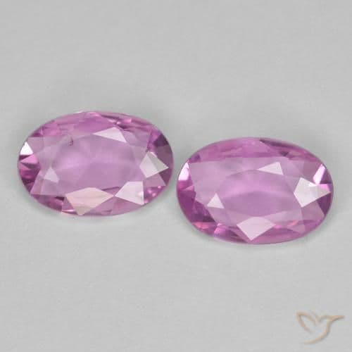 0.70ct Natural Light Purple Sapphire, Oval Cut, 5.9x4 mm