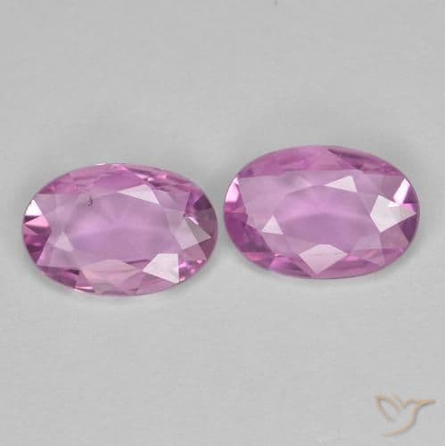 0.70ct Natural Light Purple Sapphire, Oval Cut, 5.9x4 mm
