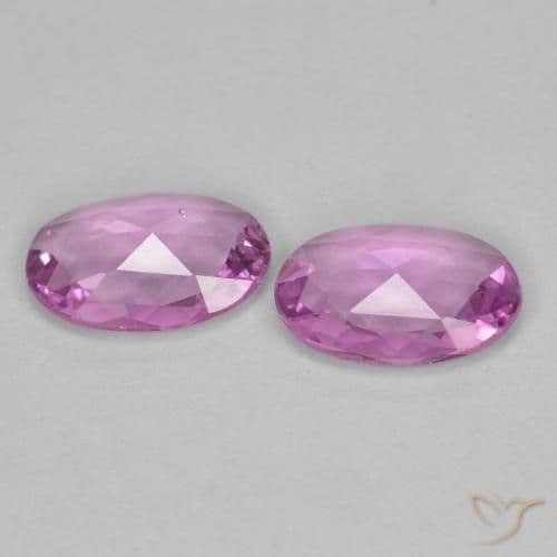 0.70ct Natural Light Purple Sapphire, Oval Cut, 5.9x4 mm