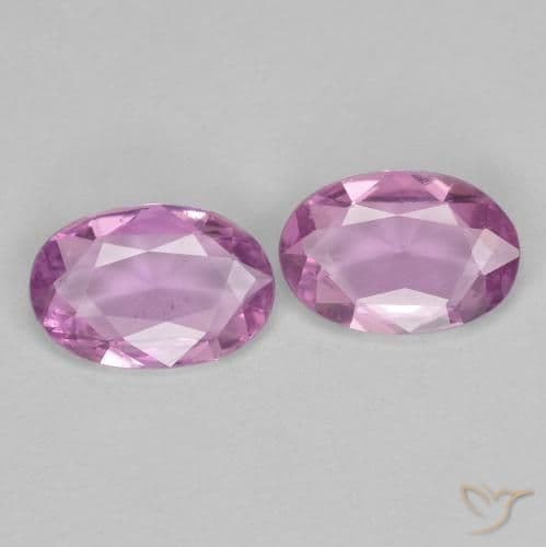 0.73ct Light Royal Purple Pink Sapphire, Oval Cut, 6x4.1 mm