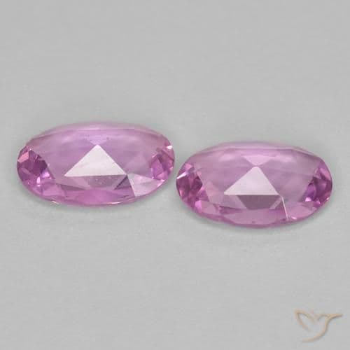 0.73ct Light Royal Purple Pink Sapphire, Oval Cut, 6x4.1 mm