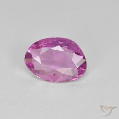 0.89ct Medium Purple Sapphire, Fancy Shape, 7.7x5.6 mm