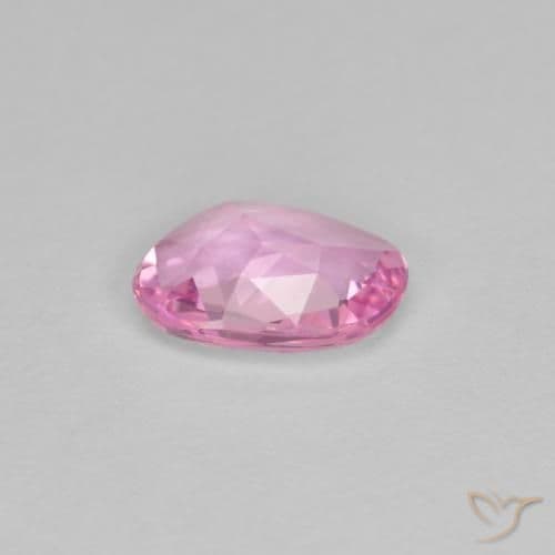 0.86ct Very Light Royal Purple Pink Sapphire, Fancy Shape, 7.4x5.3 mm