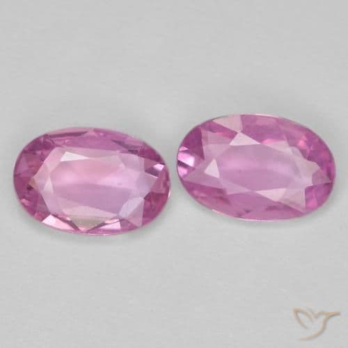 0.84ct Natural Medium Pink Sapphire, Oval Cut, 6x4 mm