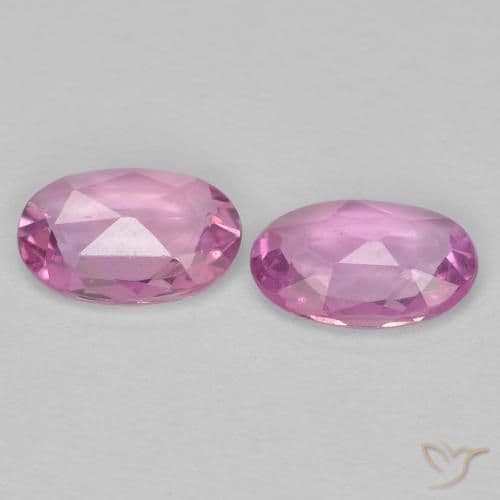 0.84ct Natural Medium Pink Sapphire, Oval Cut, 6x4 mm