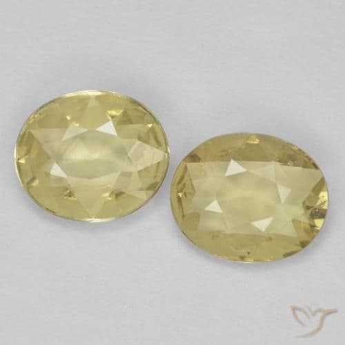 0.64ct Natural Medium Yellow Sapphire, Oval Cut, 5.8x4.7 mm