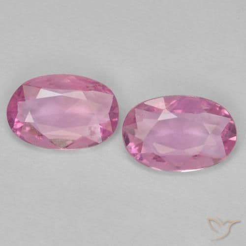 0.73ct Very Light Royal Purple Pink Sapphire, Oval Cut, 6.1x4.1 mm