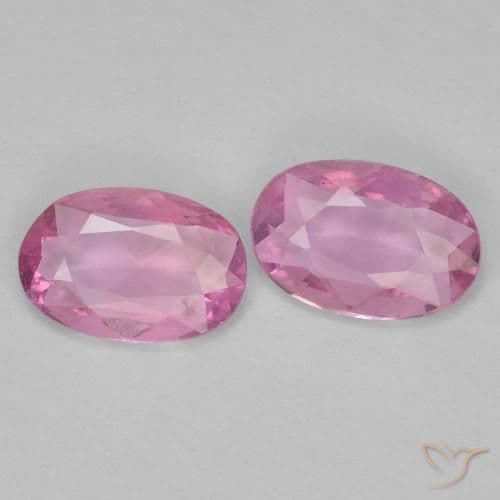 0.73ct Very Light Royal Purple Pink Sapphire, Oval Cut, 6.1x4.1 mm
