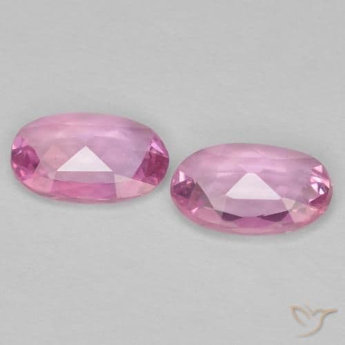 0.73ct Very Light Royal Purple Pink Sapphire, Oval Cut, 6.1x4.1 mm