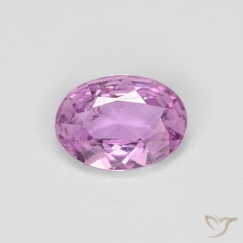 0.48ct Light Pinkish Violet Sapphire, Oval Cut, 6.7x5 mm