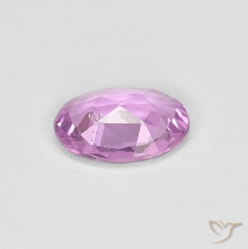 0.63ct Natural Light Violet Sapphire, Oval Cut, 6.6x4.8 mm