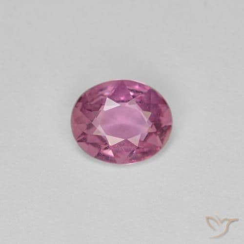 0.61ct Natural Deep Magenta Sapphire, Oval Cut, 6x4.9 mm