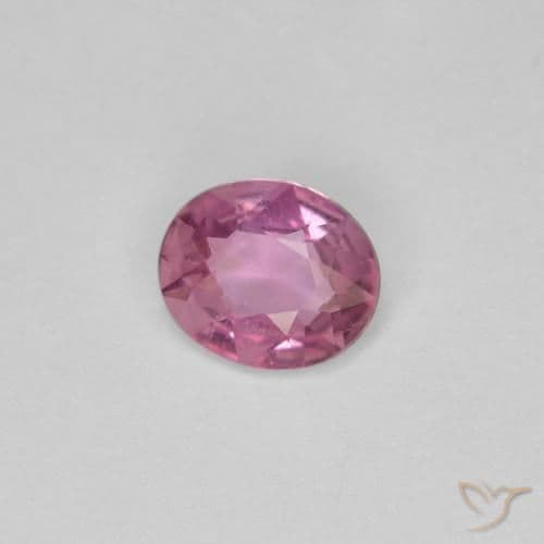 0.54ct Natural Deep Pink Sapphire, Oval Cut, 5.8x4.9 mm