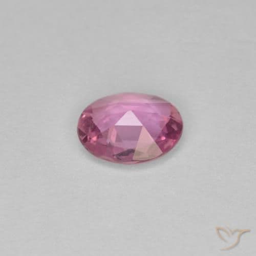 0.54ct Natural Deep Pink Sapphire, Oval Cut, 5.8x4.9 mm