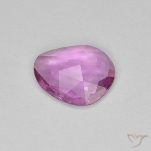 0.84ct Natural Purple Pink Sapphire, Fancy Shape, 7.7x6.5 mm