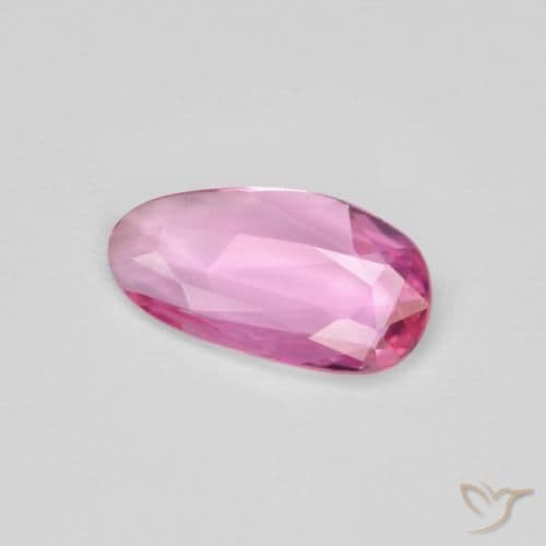 0.88ct Intense Pink Sapphire, Fancy Shape, 9.8x5.2 mm