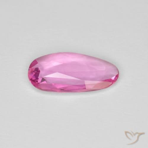 0.88ct Intense Pink Sapphire, Fancy Shape, 9.8x5.2 mm