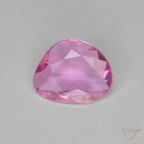 0.63ct Natural Medium Pink Sapphire, Fancy Shape, 6.7x5.6 mm