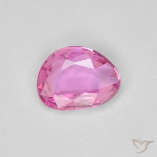 0.61ct Intense Pink Sapphire, Fancy Shape, 5.7x5.1 mm