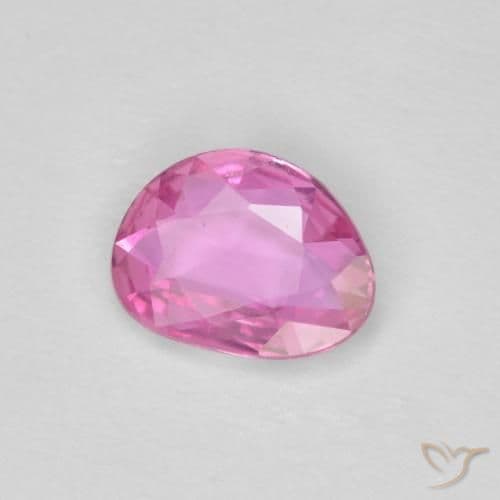 0.61ct Intense Pink Sapphire, Fancy Shape, 5.7x5.1 mm