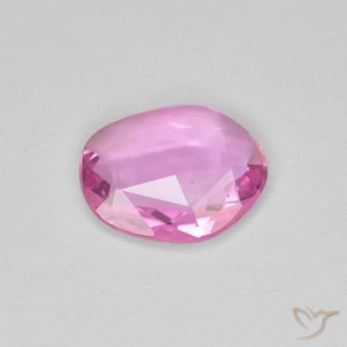 0.95ct Natural Medium Pink Sapphire, Fancy Shape, 7.9x6.4 mm