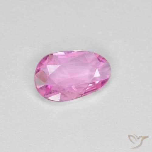 0.75ct Natural Medium Pink Sapphire, Fancy Shape, 8x5.1 mm
