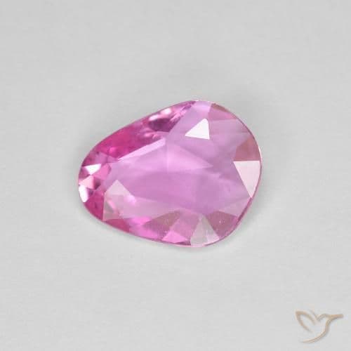 0.91ct Natural Medium Pink Sapphire, Fancy Shape, 8.2x6.5 mm