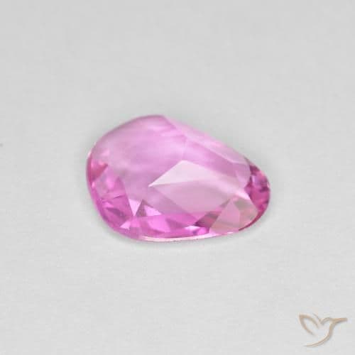 0.91ct Natural Medium Pink Sapphire, Fancy Shape, 8.2x6.5 mm