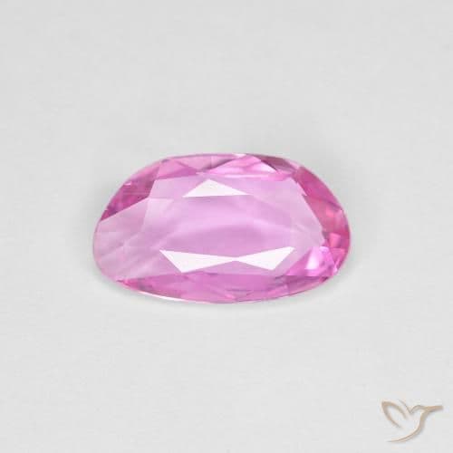 0.94ct Royal Purple Pink Sapphire, Fancy Shape, 8.8x5.2 mm