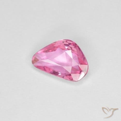 0.75ct Royal Purple Pink Sapphire, Fancy Shape, 7.3x5 mm