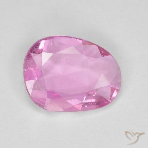 0.77ct Natural Medium Pink Sapphire, Fancy Shape, 7.3x5.9 mm