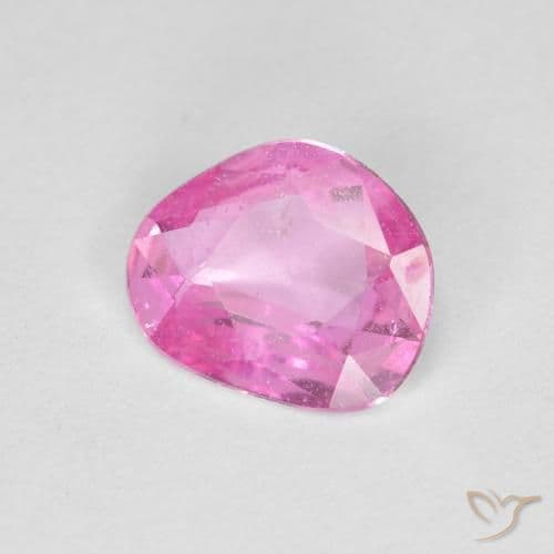 0.63ct Intense Pink Sapphire, Fancy Shape, 6.4x5.3 mm
