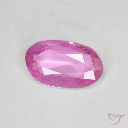 0.87ct Natural Deep Pink Sapphire, Fancy Shape, 8.4x4.9 mm
