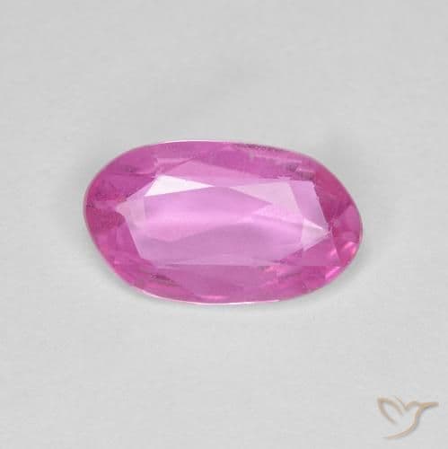 0.87ct Natural Deep Pink Sapphire, Fancy Shape, 8.4x4.9 mm