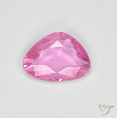 0.80ct Intense Pink Sapphire, Fancy Shape, 7.4x5.6 mm