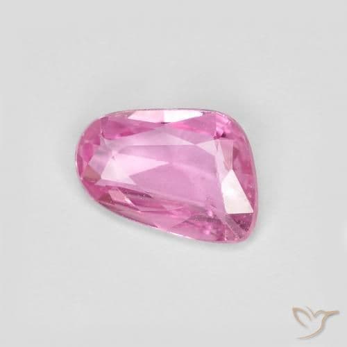 0.64ct Intense Pink Sapphire, Fancy Shape, 6.8x4.9 mm